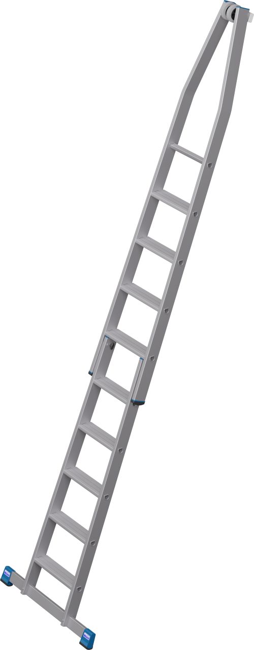 Krause STABILO Professional ablaktisztító létra lépcsőfokokkal (2 részes készlet), 10 fokos termék fő termékképe